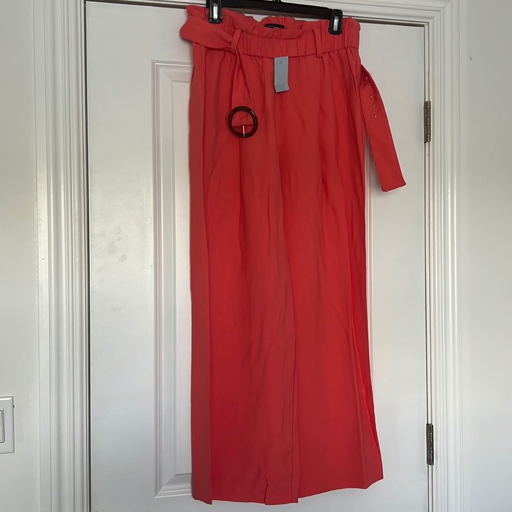 ANN TAYLOR CORAL TROUSERS WITH BELT
